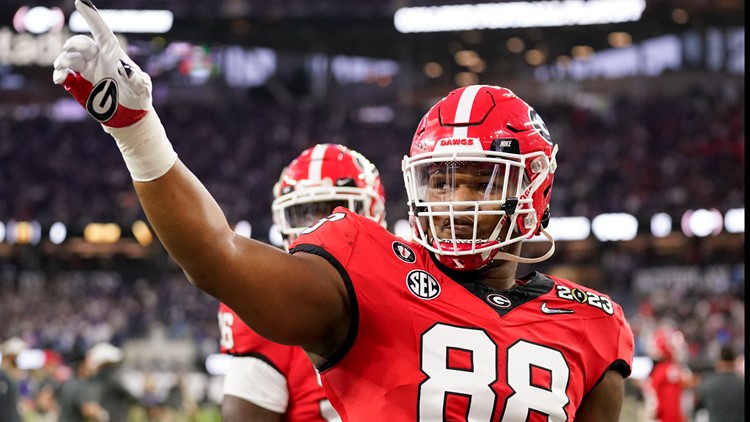 Which champion Georgia Bulldogs are headed to the NFL?