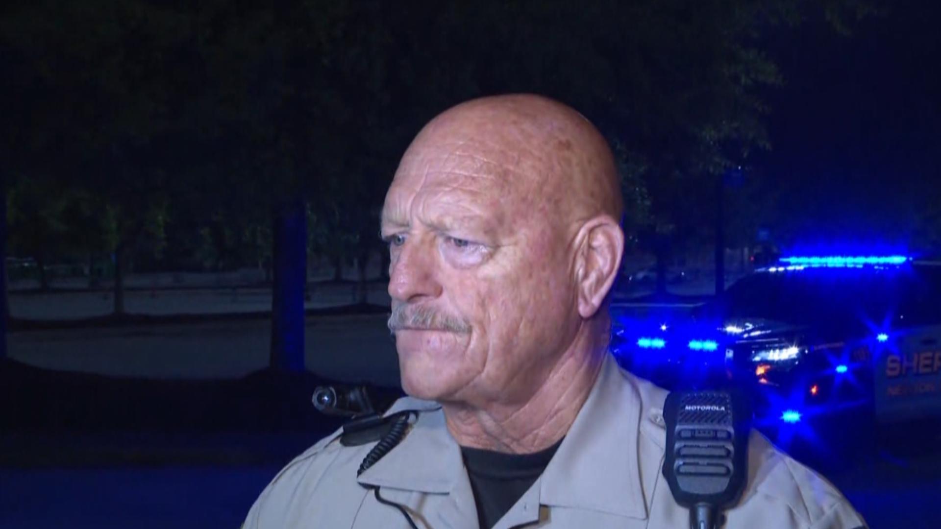 Sgt. Jack Redlinger spoke to reporters about the spree of targeted violence in Newton County overnight.