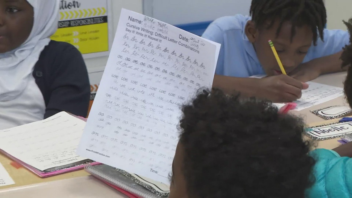 What to know about cursive handwriting coming back in Georgia | 13wmaz.com