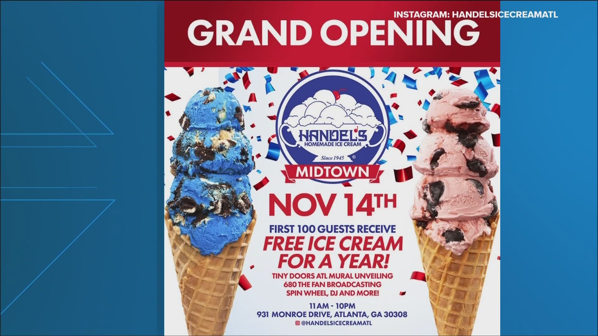 The Ohio-based ice cream chain is hosting a grand opening ribbon-cutting ceremony at Midtown Promenade on Nov. 14 starting at 11 a.m.