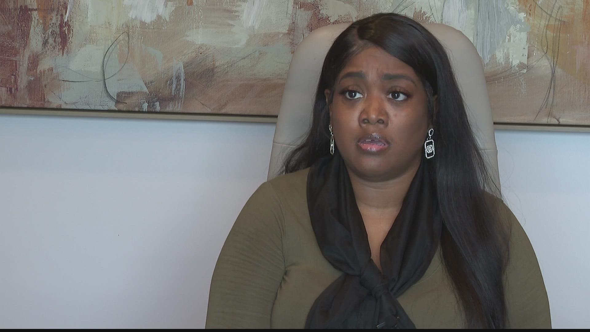 Khanay Yancey said she was trying to keep a man convicted of abuse away from her kids.