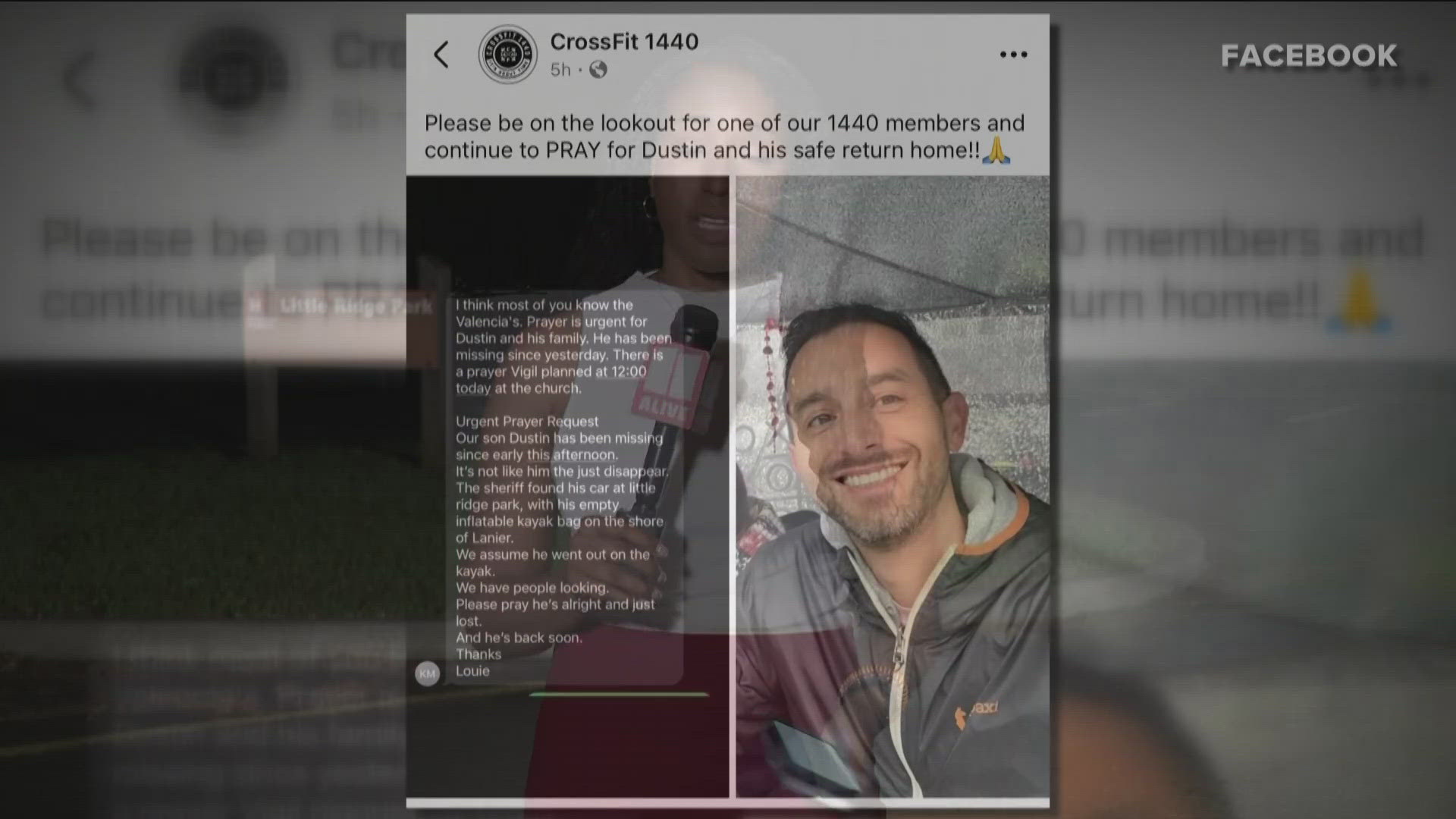 Crews have been searching for Dustin Valencia since Wednesday.