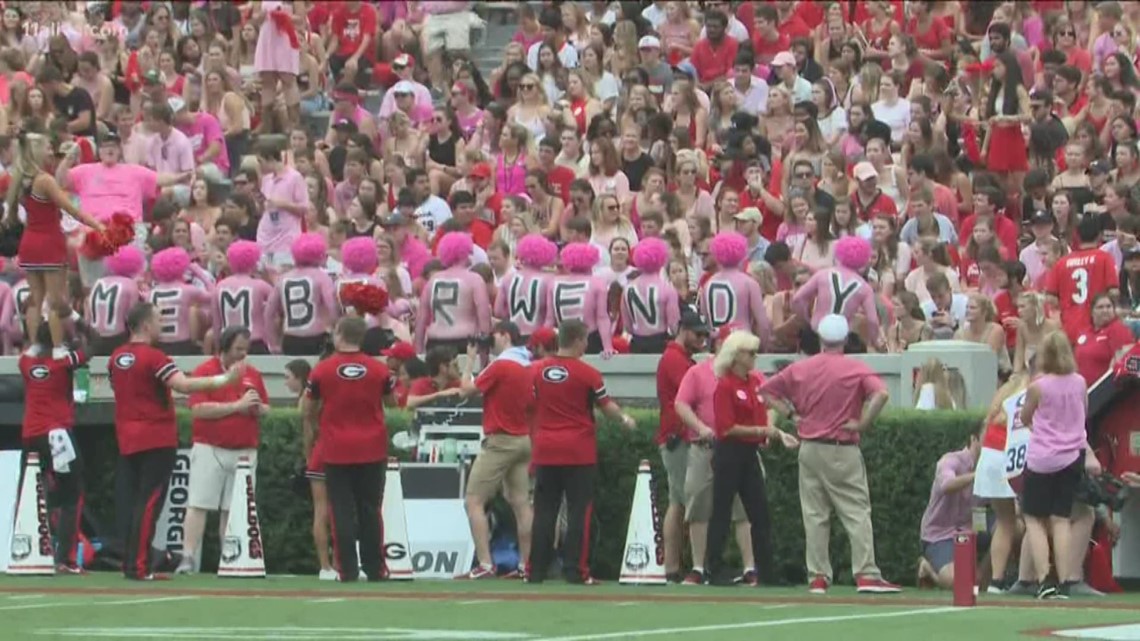 Thousands of fans showed up in pink, not their team, but to support the head coach of the opponent. It was thanks to a couple of fans who learned his story and took it to heart.