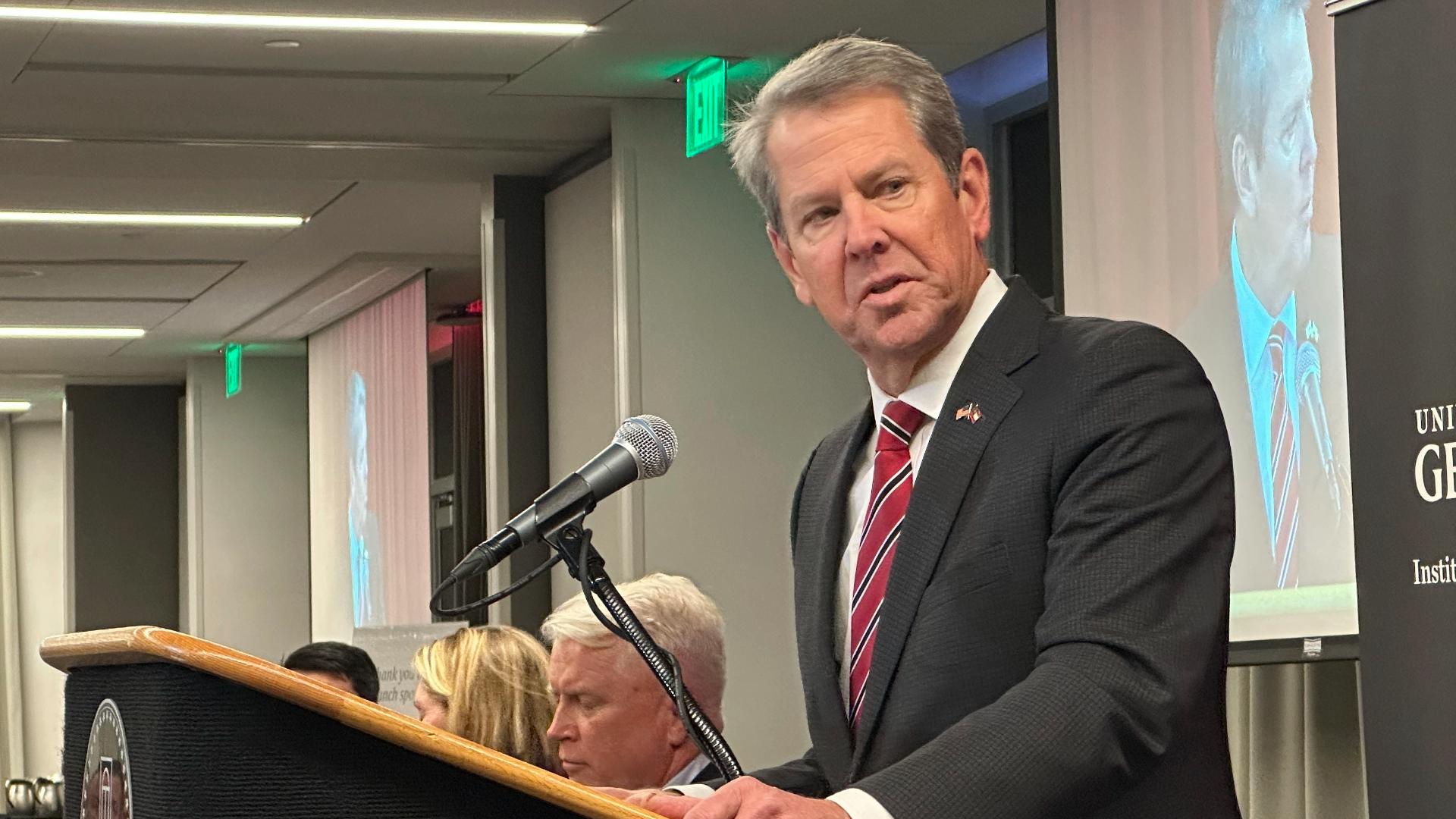 Gov. Brian Kemp announced the request on Monday.