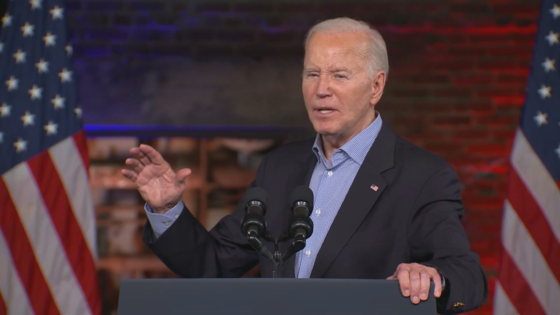 Biden talked about several issues and endorsed his reelection for the presidency.