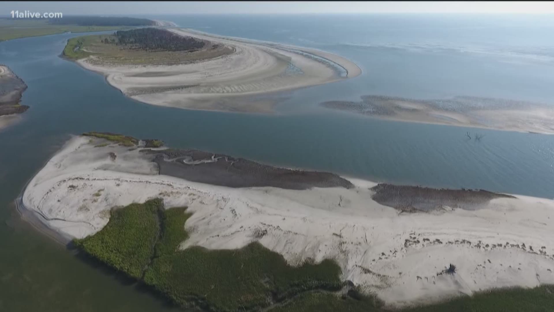 Hurricane Irma's winds carved a new island off the coast