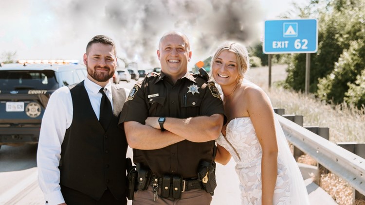 'Happy ending' for Michigan couple whose wedding limo caught fire on way to reception